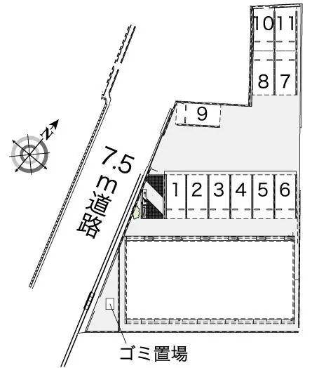 ★手数料０円★菊川市東横地　月極駐車場（LP）